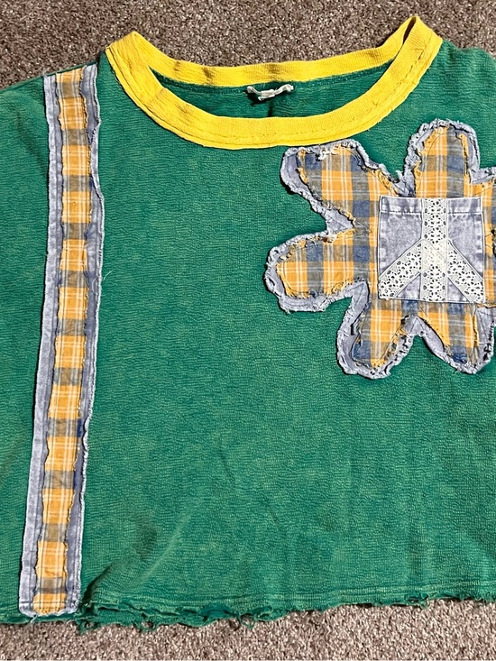 Oli & Hali Tops - Oli & Hali Green Tee and Yellow Boho Tunic with Pockets